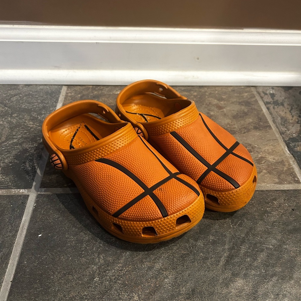 Basketball Themed Kids Crocs C 13